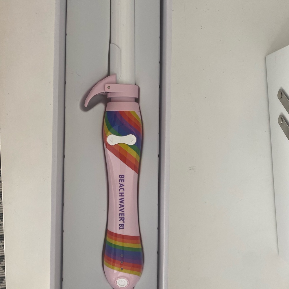 pride rainbow beachwaver curling wand